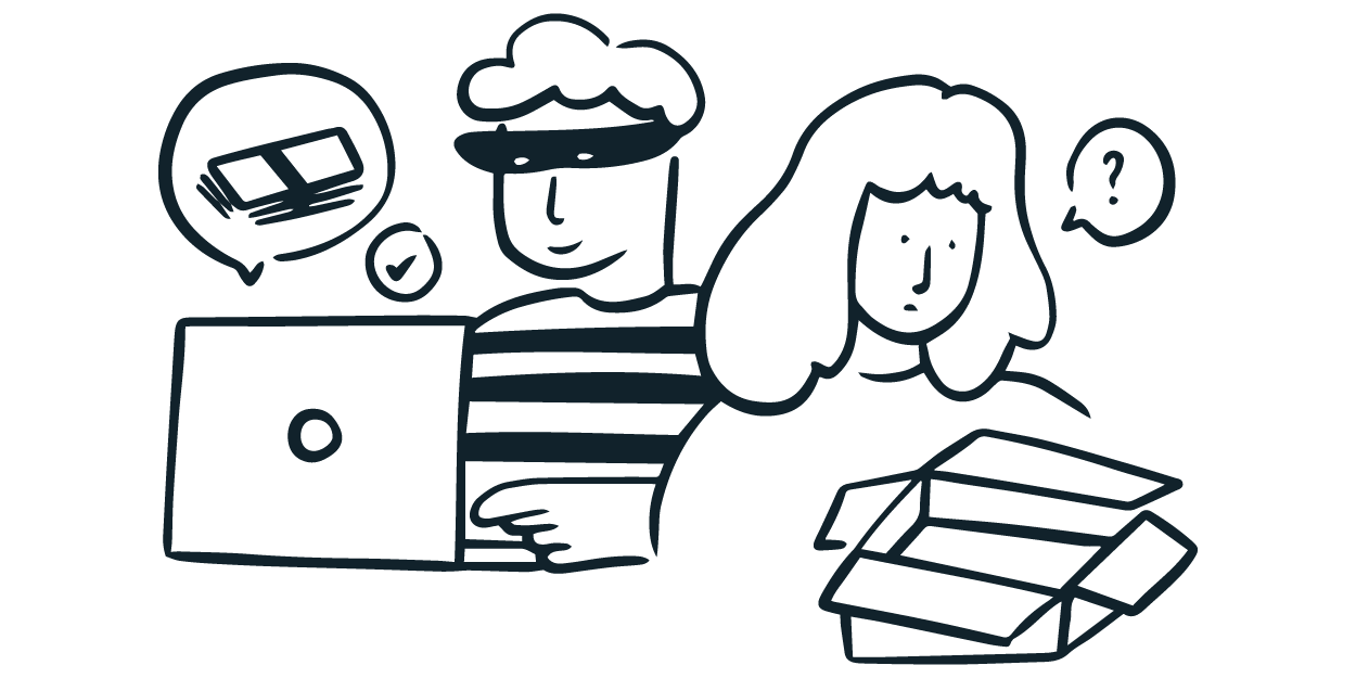 Purchase scams illustration