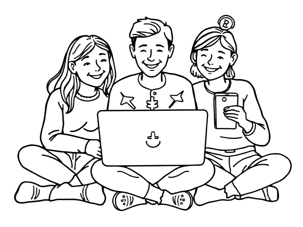 People reviewing a claim on a laptop